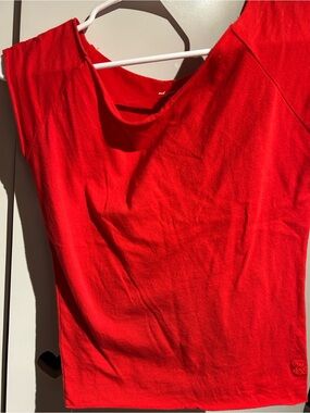 Urban Outfitters Out From Under Cotton Compression Boatneck cropped tee